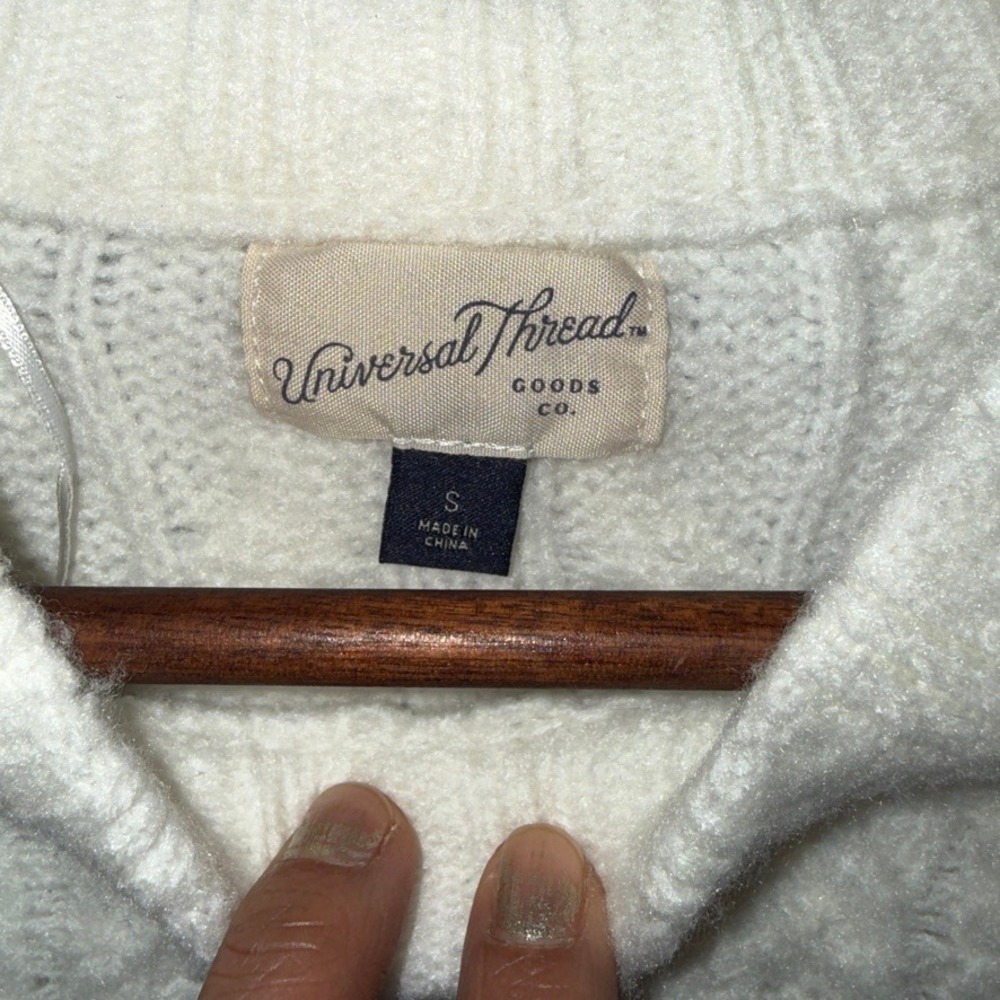 Universal Thread Cable Knit Sweater Coquette Smal… - image 3